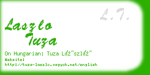 laszlo tuza business card